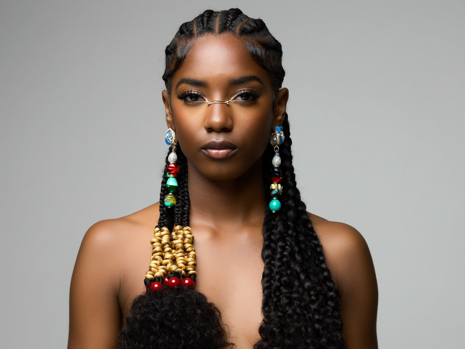 Fulani braids avec détails